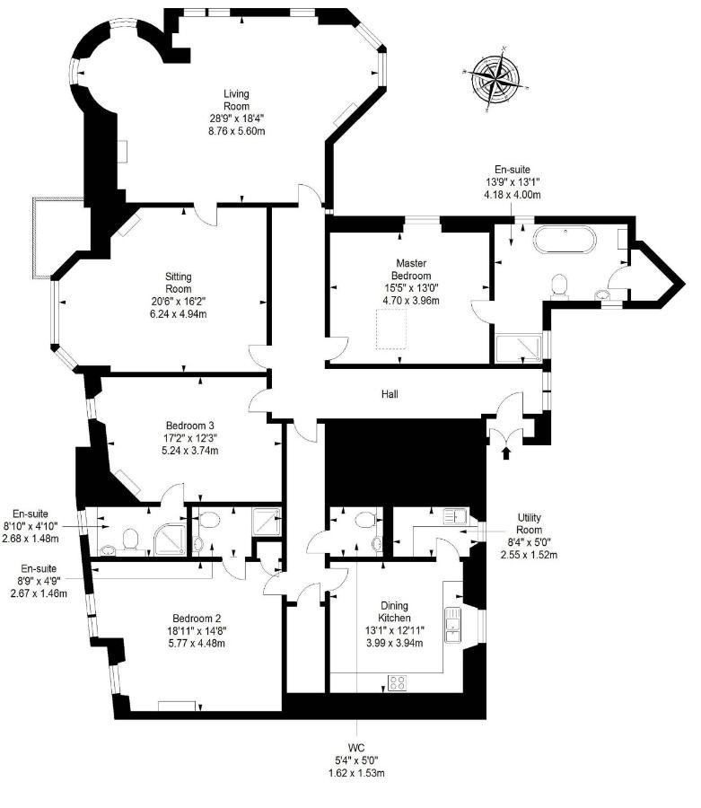 אדינבורו Luxury 3-Bedroom Apartment With Stunning Views At Ramsay Garden מראה חיצוני תמונה